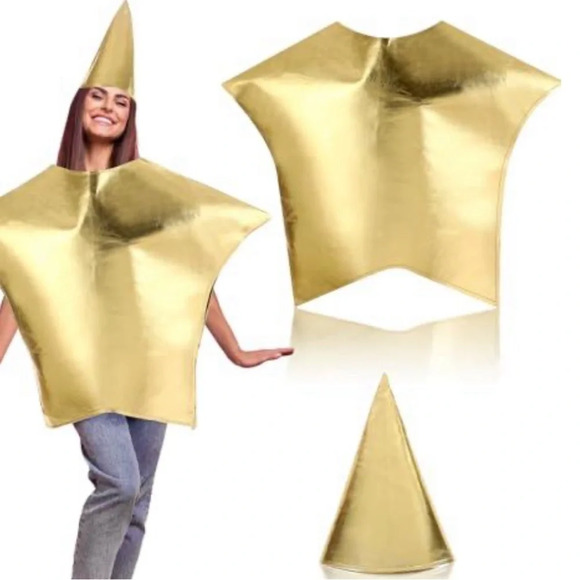 Jenaai Gold Star Costume for Adults Nativity Star Costum Costumes Religion - Picture 1 of 3